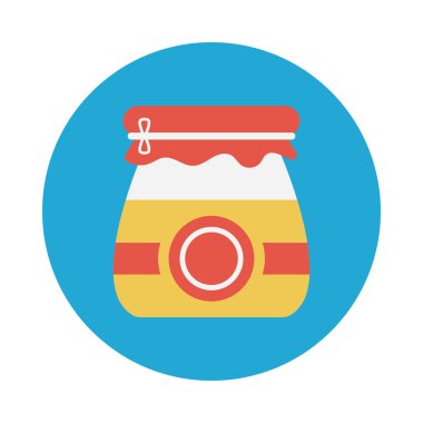 kavanoz glyph düz vektör simgesi