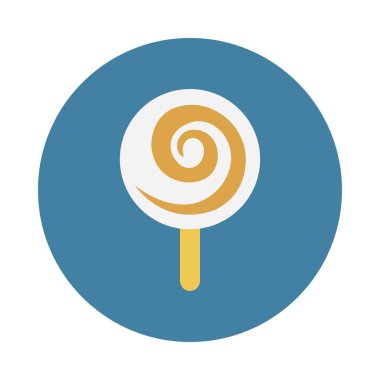 şeker glyph düz vektör simgesi