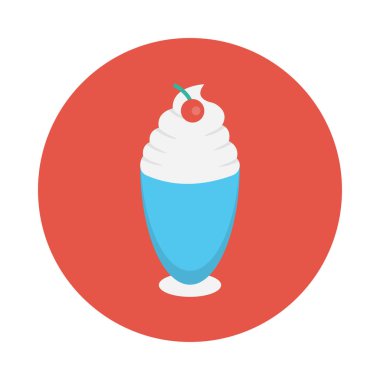 krem glyph düz vektör simgesi