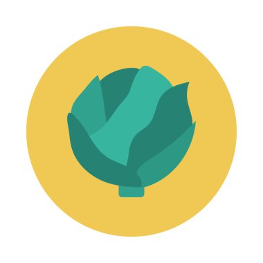 karnabahar glyph düz vektör simgesi