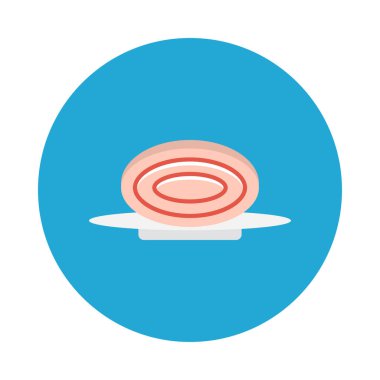 et glyph düz vektör simgesi