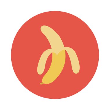 düz meyve glif simge vektör