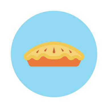 tatlı glyph düz vektör simgesi