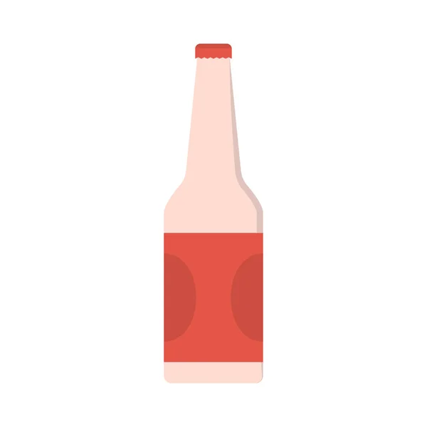 Glifo Cerveza Icono Vector Plano — Vector de stock