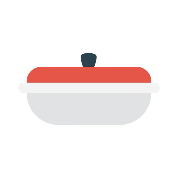 Pan Glyph Plat Vector Pictogram — Stockvector