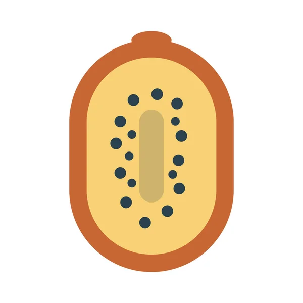 Fruit Glyph Flat Vector Icon — Stock Vector