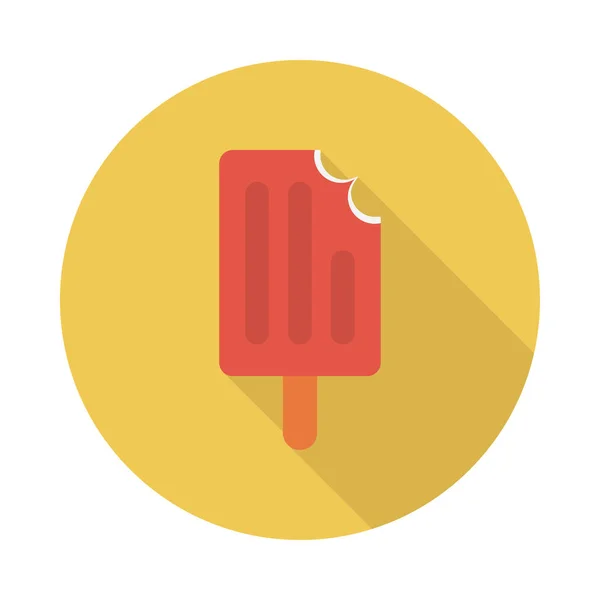 冰淇淋字形平面矢量图标 — 图库矢量图片