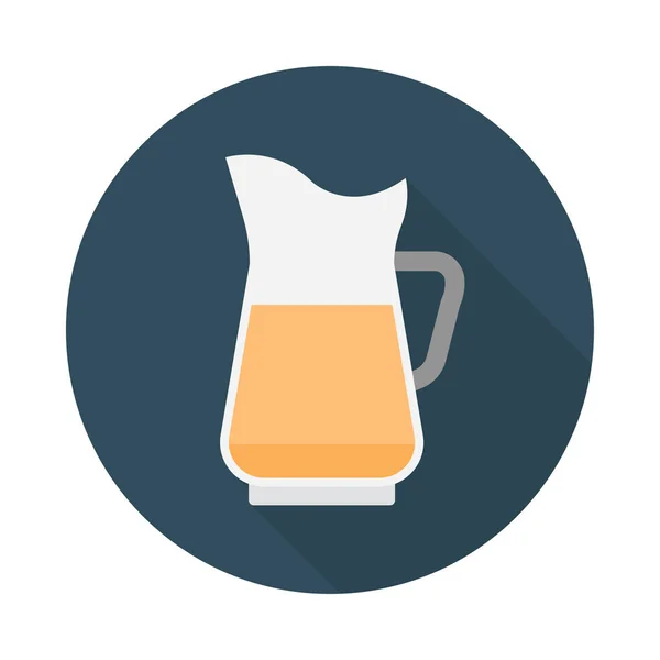 Drink Glyph Plat Vector Pictogram — Stockvector