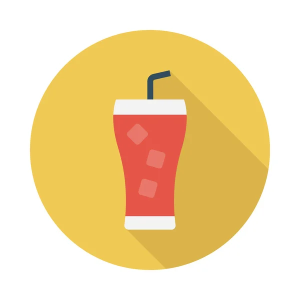 Drink Glyph Plat Vector Pictogram — Stockvector