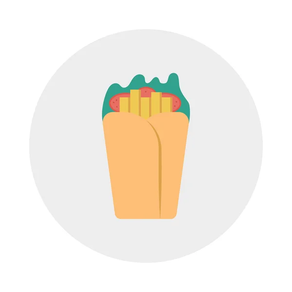 Ikona Fast Food Symbol Wektor — Wektor stockowy