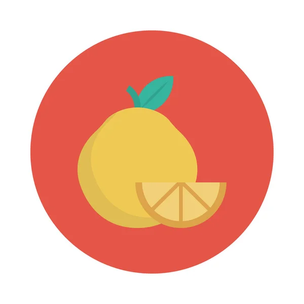 Fruit Glyph Flat Vector Icon — Stock Vector