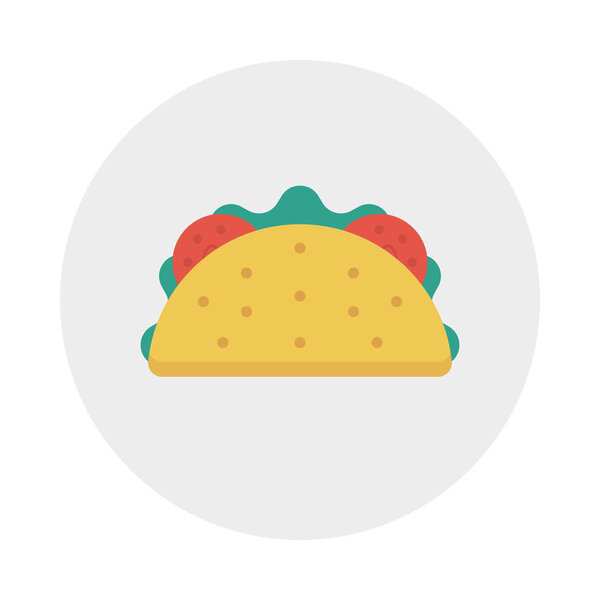 fast food glyph flat vector icon