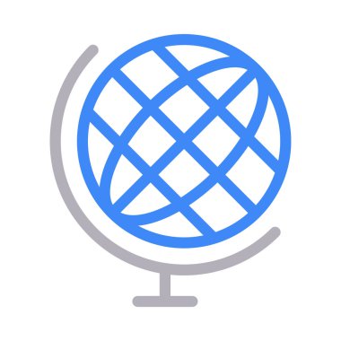 dünya renk çizgisi vektör simgesi