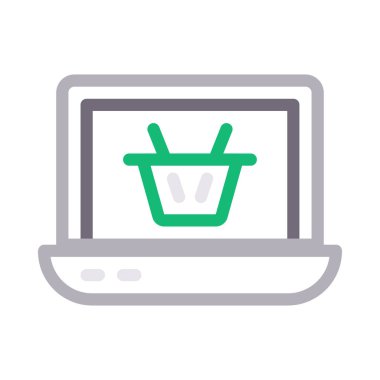 çevrimiçi renk çizgisi vektör simgesi