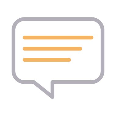 ileti renk çizgisi vektör simgesi