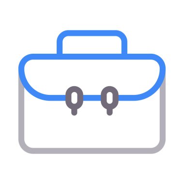 çanta renk çizgi vektör simgesi