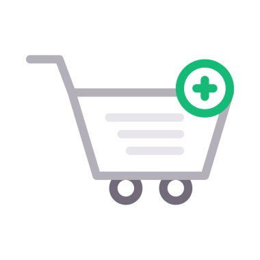 sepet renkli çizgi vektör simgesi