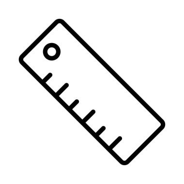 ölçek ince çizgi vektör simgesi