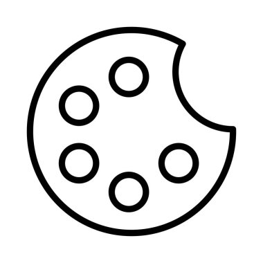 renk ince çizgi vektör simgesi