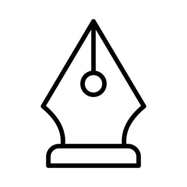 Nib İnce Satır Vektörü Simgesi