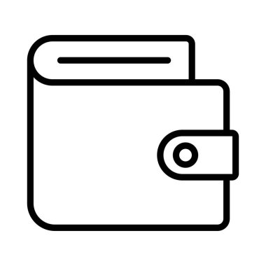 çanta ince çizgi vektör simgesi