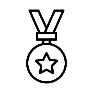 ödül ince çizgi vektör simgesi