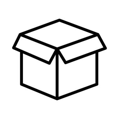 karton ince çizgi vektör simgesi