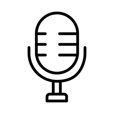 Hoparlör ince çizgi vektör simgesi