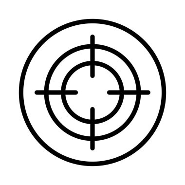 Hedef ince çizgi vektör simgesi