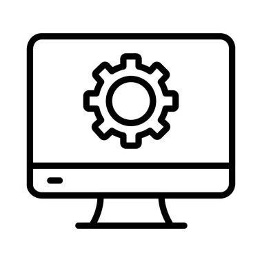 ince çizgi vektör simgesi yapılandırma