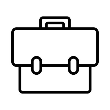 İnce Satır Vektör Simgesi Torbası