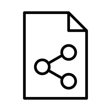 dosya ince çizgi vektör simgesi