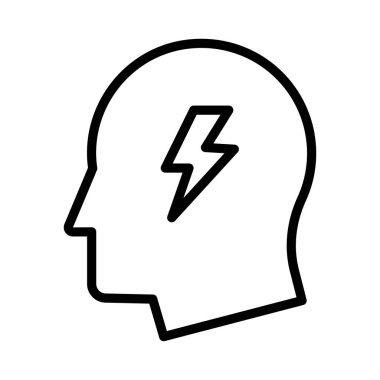 güç ince çizgi vektör simgesi