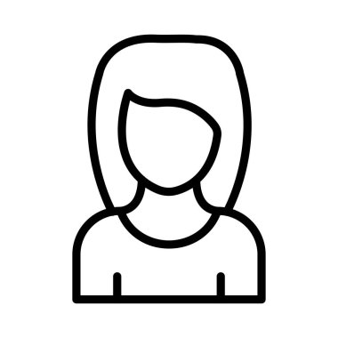 Kullanıcı ince çizgi vektör simgesi