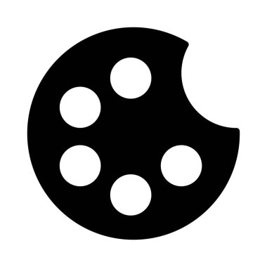 renk glyph düz vektör simgesi