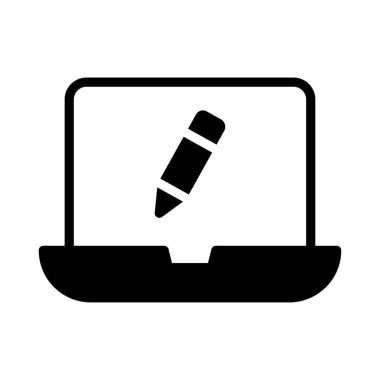 gph düz vektör simgesi yazmak