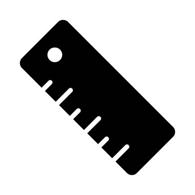 ölçek glyph düz vektör simgesi