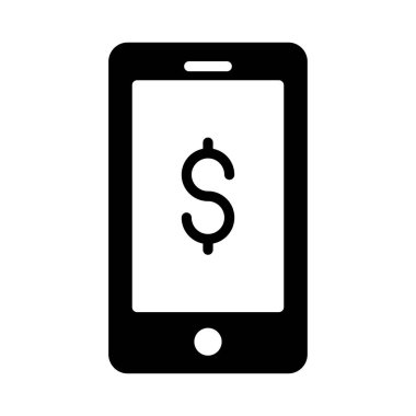 çevrimiçi glyph düz vektör simgesi