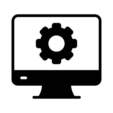 glif düz vektör simgesini yapılandırma