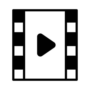 oyun glif düz vektör simgesi