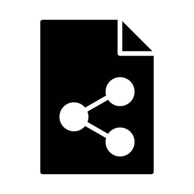 dosya glyph düz vektör simgesi