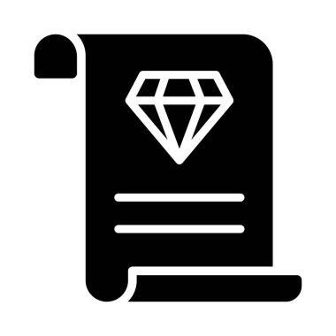 belge glyph düz vektör simgesi