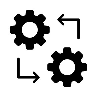 geçiş glif düz vektör simgesi