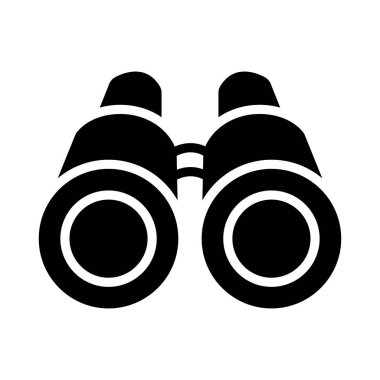 Görünüm glif düz vektör simgesi