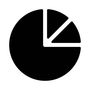 diyagram glyph düz vektör simgesi