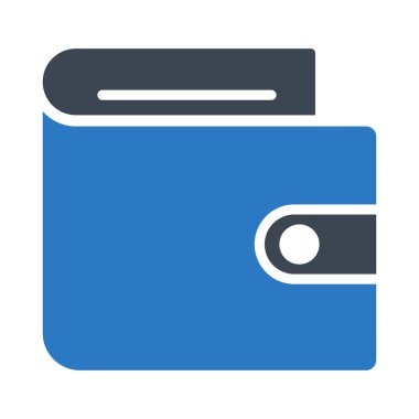 çanta glif simge renk vektör