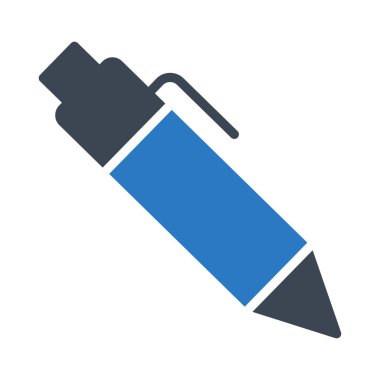 glyph renkli vektör simgesi yazmak