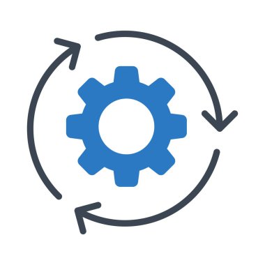 glyph renk vektör simgesini yeniden yükleyin