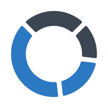 diyagram glyph renk vektör simgesi