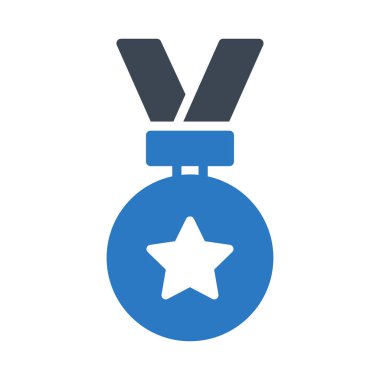 ödül glyph renk vektör simgesi